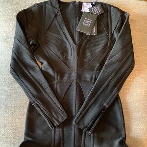 Herve Leger Luci LS Bandage Dress